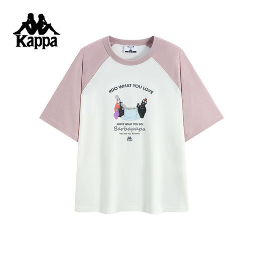 Kappa卡帕背靠背运动短袖男2025夏季新款宽松纯棉t恤透气上衣女潮K0F52TD62 商品图1