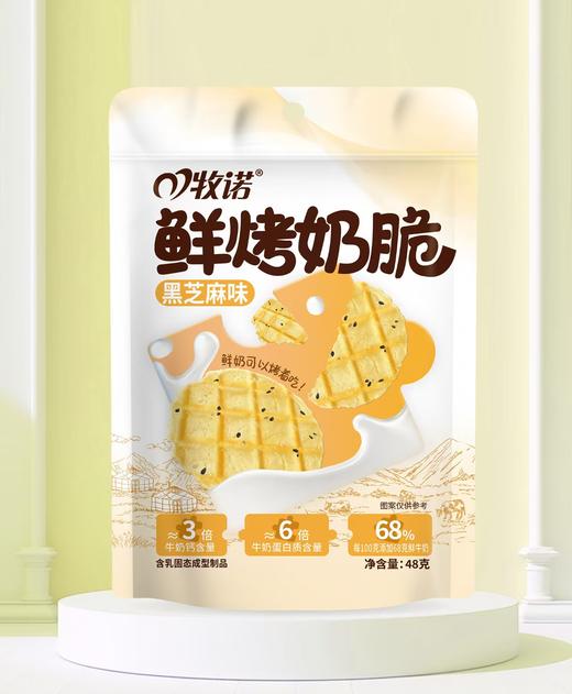 【4袋装】牧诺鲜烤奶皮儿童零食内蒙直发高钙营养美味48g 商品图3
