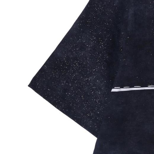 夏季高级感新款男士精致韩系虚线字母印花短袖T恤宽松圆领上衣 商品图4