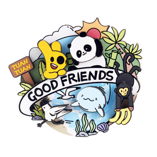 团团好朋友木制冰箱贴 商品图4