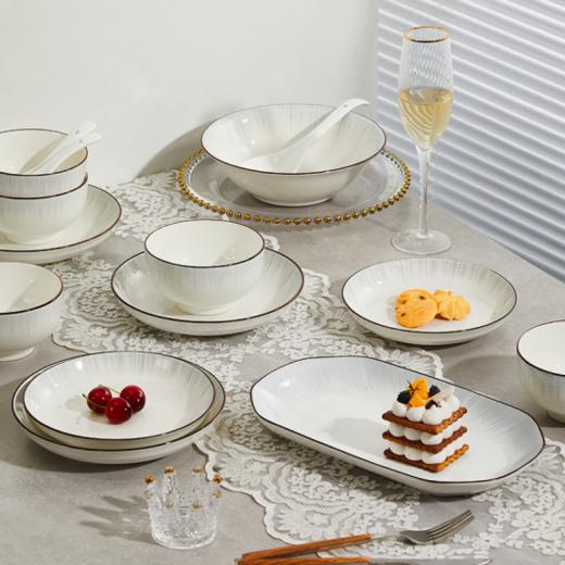 邂逅法式浪漫❗【渐变灰现代时光高品质陶瓷餐具系列】一日三餐🍽️好好吃饭～💕 ✅ 渐变银河灰🌌色系，瓷质细腻典雅大气 ✅ 1350°高温烧制 釉下彩工艺 商品图2