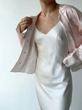 丝所｜24W033 新中式双面穿外套［ 粉A / 绿B ]