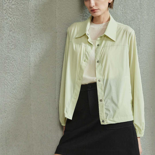 「K」洛诗琳13317气质翻领防晒服2025夏季新款轻薄透气防晒衫021 商品图0