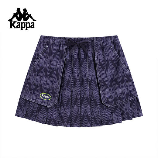 Kappa卡帕背靠背运动短裙女2025新款夏季百褶裙弹力裙裤半身裙子K0F62DY73 商品图1