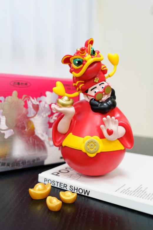 四喜财神20cm-醒狮财神 商品图0