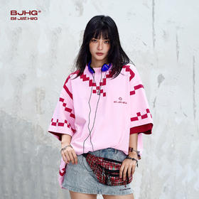 BJHG不计后果 趣味凉感短袖t恤男夏季潮牌美式宽松休闲速干半袖女