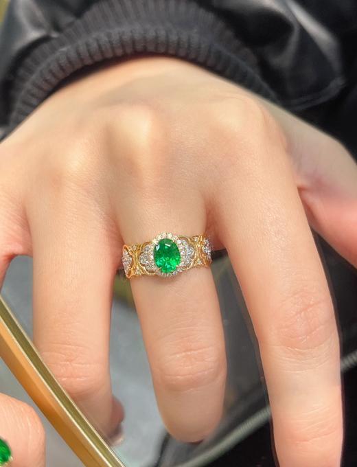 1.09ct刻面祖母绿戒指 商品图3