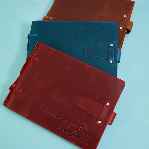 小林漫画  高端疯马皮复古多功能本 牛皮纸  6色可选 握在手心的 “时光琥珀” 商品图3