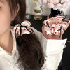 【夏日清爽，花边蝴蝶结发圈！】夏日清爽蝴蝶结蕾丝花边大肠发圈 少女田园风高级感 大号丸子头发绳-QQ 商品缩略图3