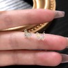 【敦煌彩蝶纯银小耳钉】敦煌小众简约女士 彩钻蝴蝶耳钉养耳洞 小巧甜美小清新耳饰 商品缩略图2