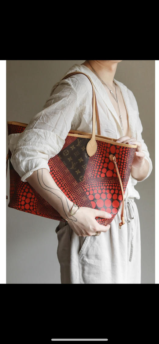 LV 草间弥生 中号 nf 单肩包 商品图3