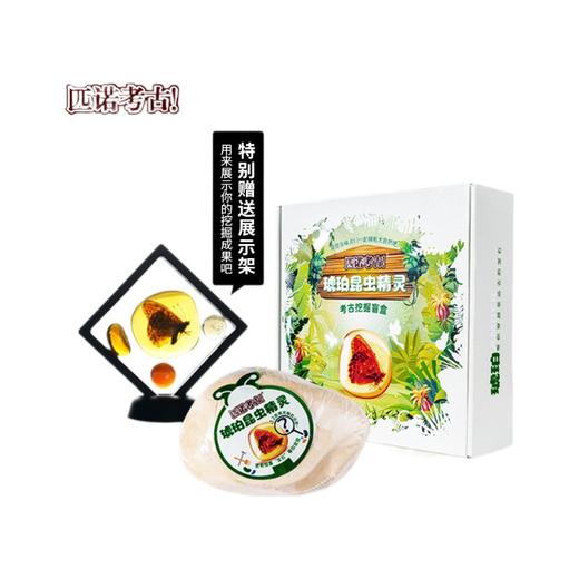 【琥珀昆虫精灵+花卉植物琥珀】匹诺考古挖掘琥珀昆虫精灵玩具考古挖掘宝石琥珀探索寻宝手工玩具 商品图4
