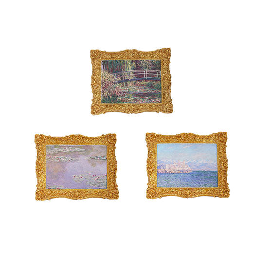 波士顿美术博物馆 大师系列 莫奈日本桥树脂 莫奈昂蒂布海角树脂 莫奈睡莲树脂 冰箱贴 商品图4