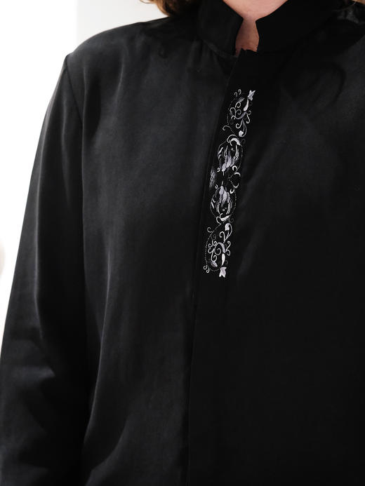 盛唐牡丹|绣花对襟男士衬衫 商品图1