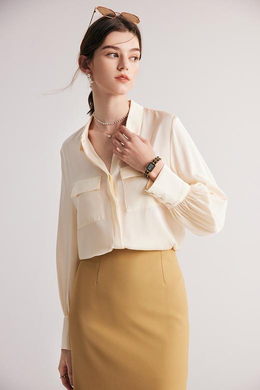 商场同步2000＋重磅桑蚕丝缎面真丝衬衫 商品图4