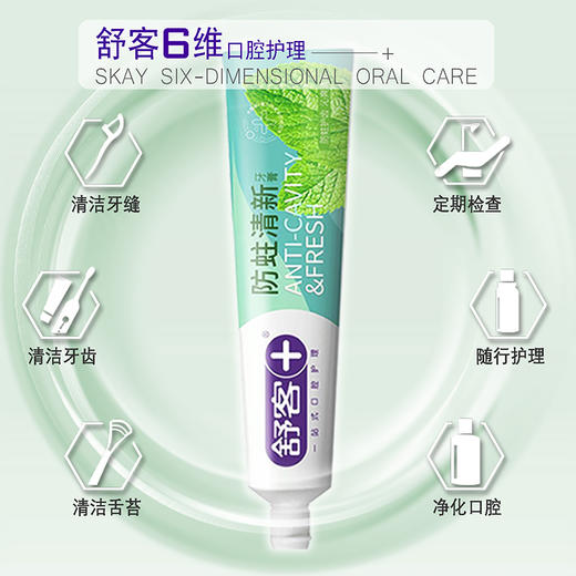 舒客防蛀清新惠享组合145g*4 ZHS-FQ40 商品图1