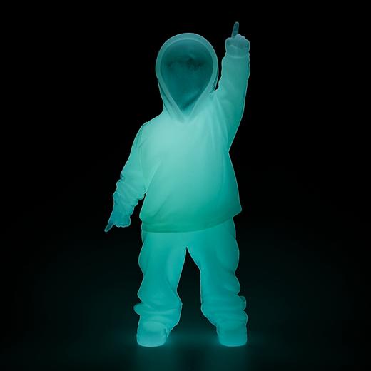 黄玉龙《我不是玩具-天地》白色夜光雕塑 商品图2