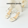 经典鲨2025年夏季新品时尚水钻简约气质露趾细高跟鞋凉鞋女KC19-529181 商品缩略图0