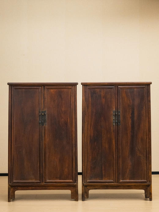 清 红木圆角柜（一对） 商品图0