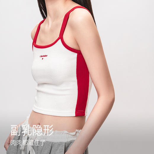 靴下物红色吊带女内搭夏外穿上衣2025新款打底无袖辣妹白色小背心 商品图2
