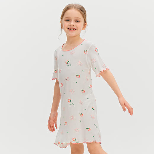 优选丨COO ENERHGY女童莫代尔睡衣夏季冰丝薄款儿童居家服新款a类女孩短袖短裤套装/睡裙 商品图7