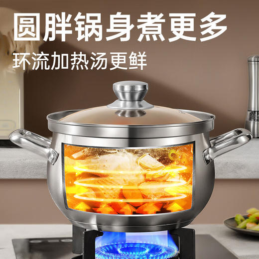 炊大皇  元宝不锈钢汤锅22cm  TG22YC 商品图2