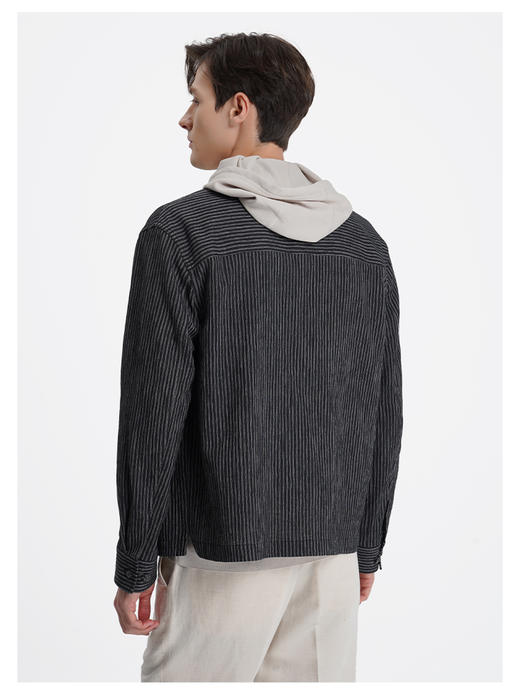 callisto璀璨黑进口棉麻混纺外套 商品图4