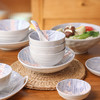 【粉樱浮雕系列餐具】日式樱花浮雕餐具创意碗碟套装家用陶瓷饭碗面碗汤碗菜盘子加厚 商品缩略图7