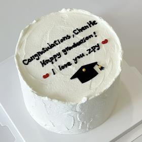 【恭喜毕业】毕业季大学生毕业情侣蛋糕