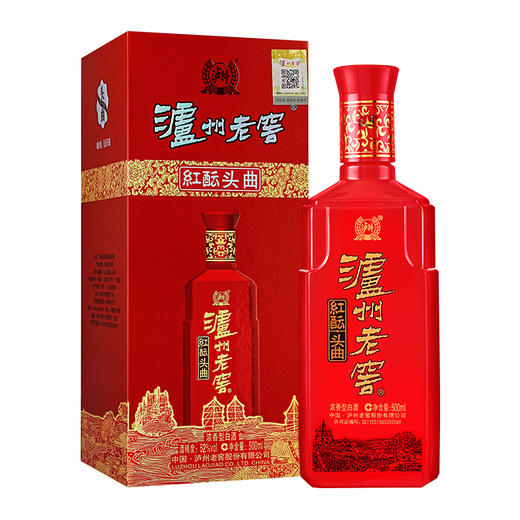 自营（泸州老窖）-红酝头曲 浓香型52度 500ml*6 商品图1