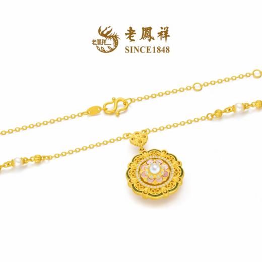 【老凤祥】盛唐风华·花花唐八宝繁花钻石古法黄金项链，足金999，老凤祥专属系列，可到我们老凤祥门店自取 商品图1