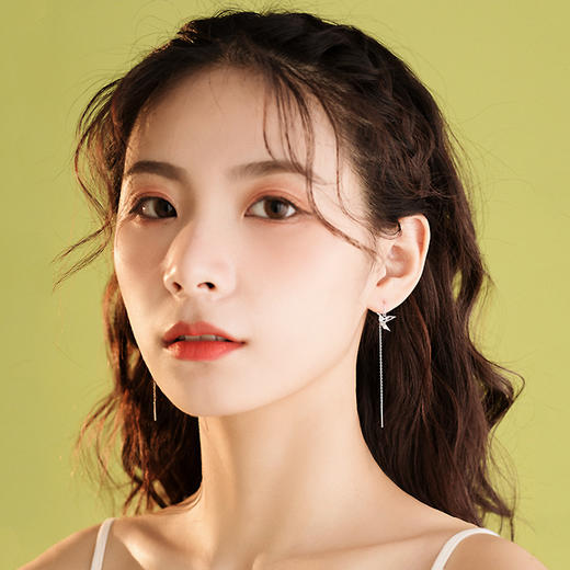 【敦煌千纸鹤纯银耳饰】小众S999纯银千纸鹤耳钉 甜美可爱森系气质日常耳饰品 女礼物 商品图4