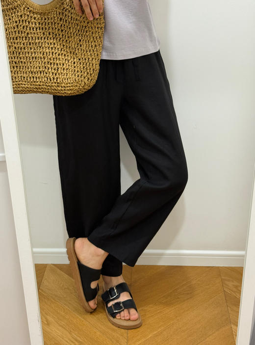 夏nest--日系凉风100%亚麻-小直筒微锥裤【包邮+三天无理由退huan】 商品图3