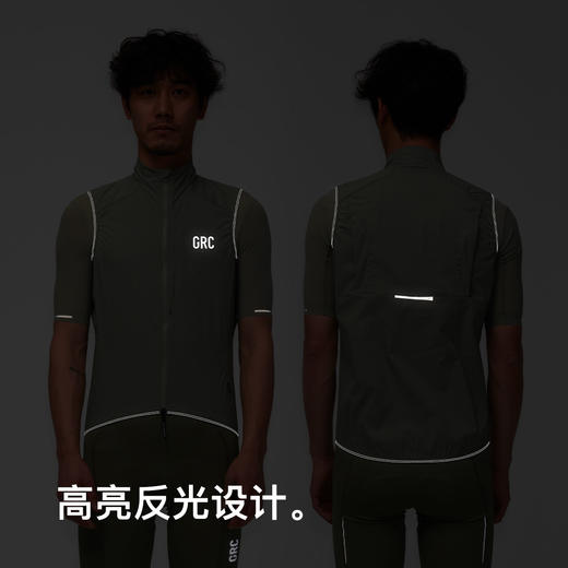 GRC桀骜无尽春夏新款TECH系列防水耐磨透气公路自行车骑行马甲 商品图3