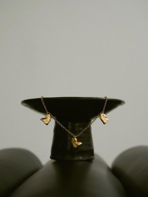 LS｜El pétalo de corazón Necklace 心瓣项链 [ 金 ]【Celestial】 商品图3