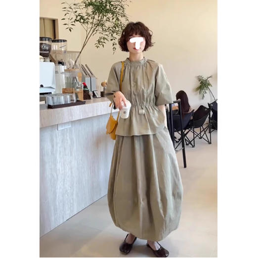 裁缝学苑AS504韩版小衫花苞裙套装纸样女装上衣半身裙样板图纸 商品图5