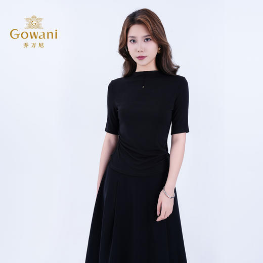 【多色可选】乔万尼新品小高领舒适修身显瘦t恤EZ2C142 商品图3