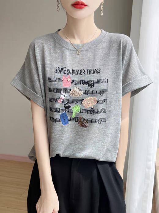 剪吊牌最快的一次!!! 【竹节麻T恤】微微落肩 是又凉快又显瘦❤️  夏天穿可太舒服了🧊 商品图10