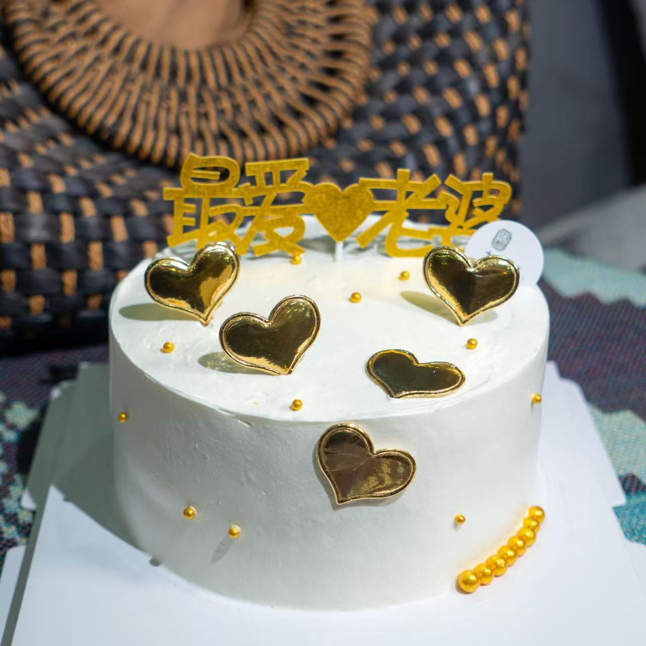 金心甜梦6寸乳脂 奶油芒果+脆啵啵夹心