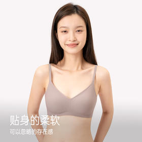 靴下物内衣女小胸聚拢无痕无钢圈文胸聚拢收副乳上托不空杯薄款