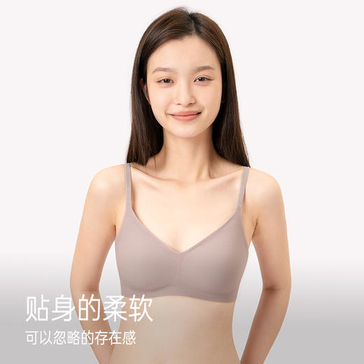 靴下物内衣女小胸聚拢无痕无钢圈文胸聚拢收副乳上托不空杯薄款 商品图0