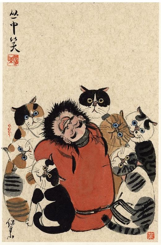 薛继业水墨连框高精版画47*35有框客厅卧室卫生间走廊装饰画 商品图13