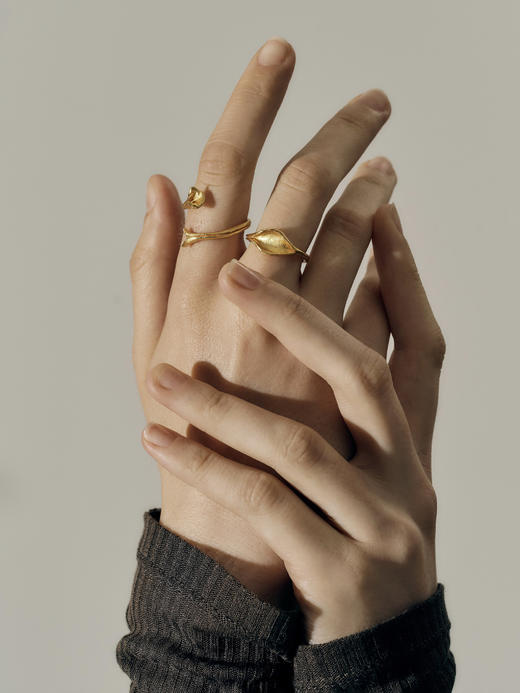 LS｜Leafling Ring 蕨叶戒指 [ 金 ]【Botanicalia】 商品图1