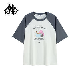 Kappa卡帕背靠背运动短袖男2025夏季新款宽松纯棉t恤透气上衣女潮K0F52TD62