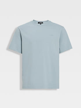 callisto浅绿优质棉混纺基础圆领短T