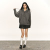Ariseism 美式复古连帽宽松毛衣外套女春秋新款上衣 商品缩略图4