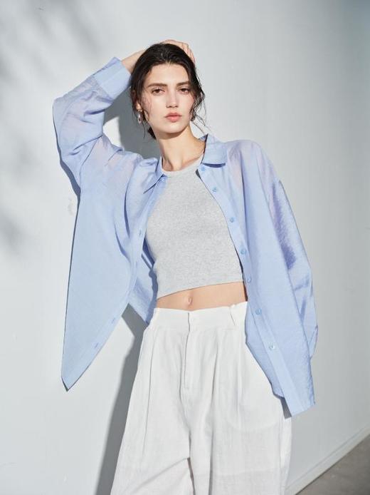 363604013-初棉醋酸天丝肌理感微透宽松衬衫 商品图4