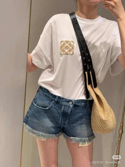 65-3 渠道圆正 lew 流苏牛仔短裤 中腰 167/135穿40码刚好 商品图1