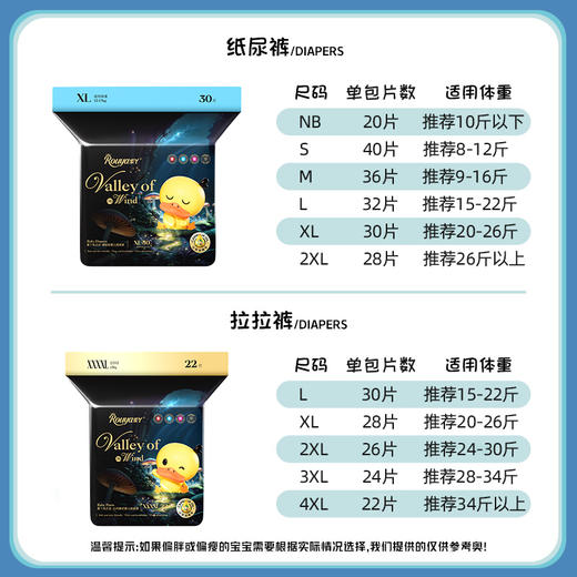 【新品】柔丫风之谷纸尿裤拉拉裤山茶油精华高透气婴儿尿不湿 商品图2