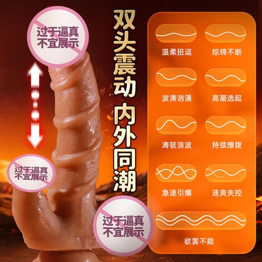 【女用器具】而已 螺纹阳具全自动伸缩仿真阳具 商品图4